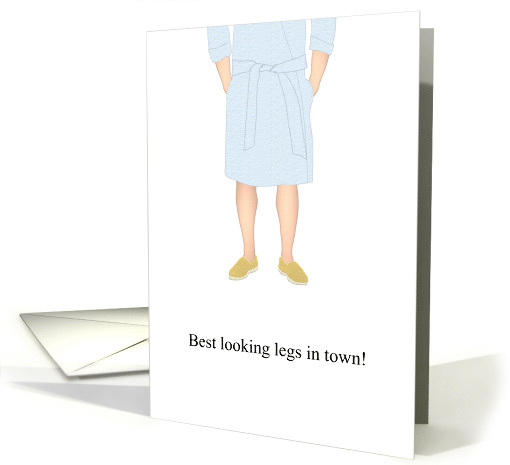 Get Well From Varicose Vein Surgery Man In Blue Dressing Gown card