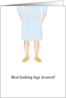 Get Well From Varicose Vein Surgery Man In Blue Dressing Gown card