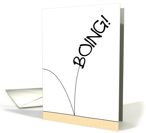 Boing A Spring In Your Step Get Well From Surgery card (1459224)
