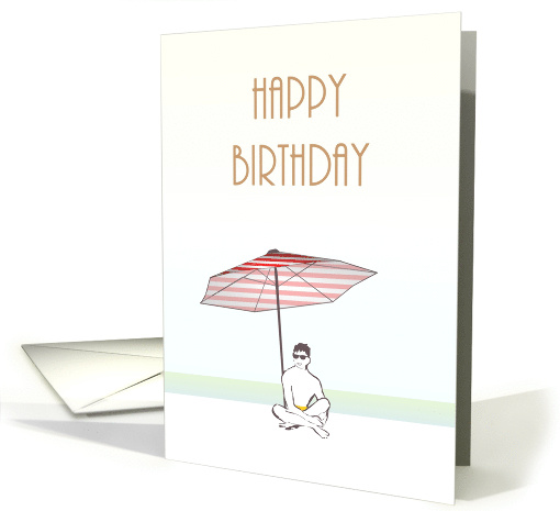 Birthday For Him Guy Wearing Sunglasses Sitting Under... (1459264)