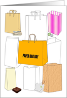 Paper Bag Day Various Types of Paperbags card