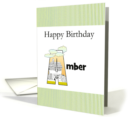 Birthday for Name Beginning with Letter A Cute Sketch... (1460914)