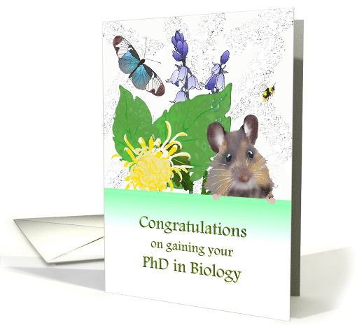 Gaining PhD In Biology Organism Plants And Animals card (1460986)