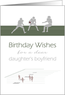 Birthday for Daughter’s Boyfriend Football in Play card