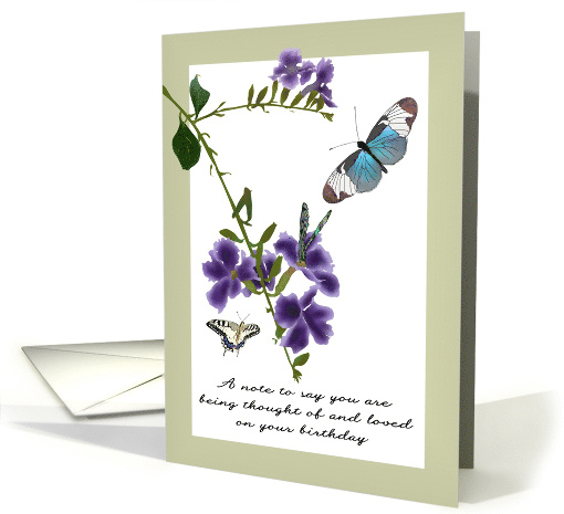 1st Birthday Alone Bereaved Loss Of Wife Butterflies... (1461334)