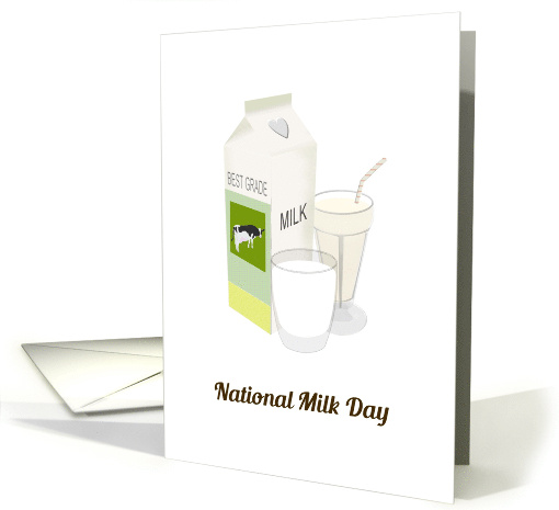 National Milk Day A Carton and Glass of Milk and Vanilla... (1462078)