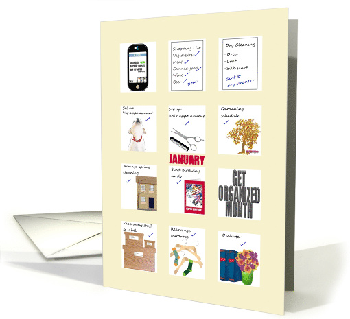 Get Organized Month All the Tasks That Need to be Organized card