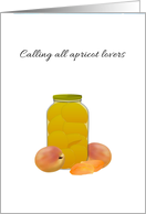 National Apricot Day Apricots in Syrup Fresh and Dried Apricots card