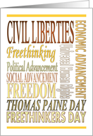 National Freethinkers Day January 29 Be Inspired card