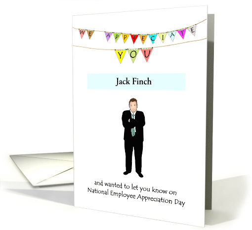 National Employee Appreciation Day Custom Name card (1463650)