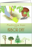 Arbor Day Planting And Caring For Trees card