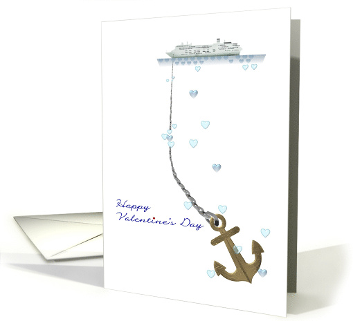 Valentine's Day Cruise Ship On A Sea Of Hearts card (1464112)