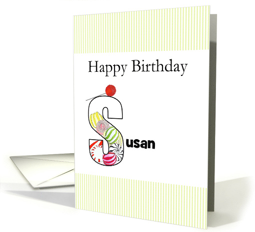 Birthday Name Beginning with Letter S Variety of Candy... (1464232)