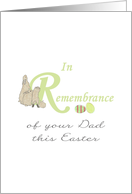 Remembrance of Dad during Easter Bunnies and Easter Eggs card