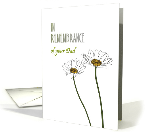 Remembering Your Dad Pretty Daisies card (1466254)