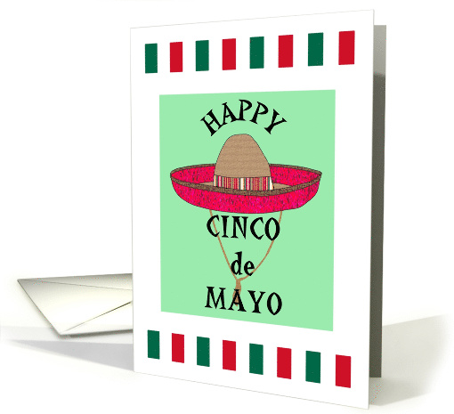 Missing You on Cinco de Mayo Colorful Sombrero card (1467288)