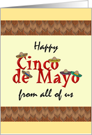 Cinco de Mayo from All of Us Lots of Colorful Sombreros card