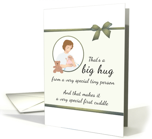 Baby Preemie's First Cuddle Mom Cuddling Her Premature Infant card