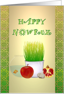 Happy Nowruz Selection of Haft-Seen Items card
