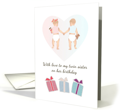 Birthday To Twin Sister From Twin Brother Twin Toddlers... (1469640)