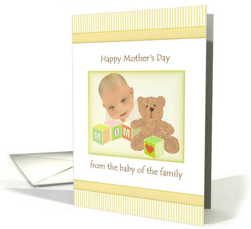 From Baby of The Family Baby and Alphabet Blocks Mother's Day card