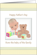 From Baby of The Family Baby and Alphabet Blocks Father’s Day card