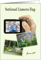 National Camera Day Customizable Photograph on Digital Camera card