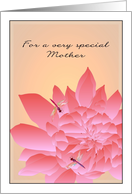 Mother’s Day for Mother Who Has Suffered Miscarriage Dahlia Dragonfly card