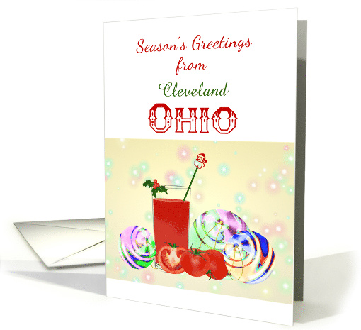 Custom Season's Greetings from Ohio Ohio Official Beverage card