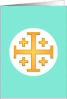Jerusalem Cross card