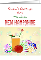 Custom Season’s Greetings from New Hampshire Official Beverage card