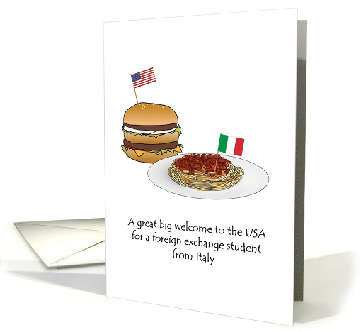 Welcome Foreign Exchange Student Italy to USA Burger And... (1491846)
