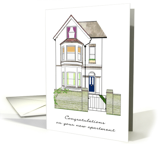 Congratulations on New Apartment Period Apartment Building card