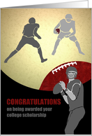 Congratulations Getting College Sports Scholarship Football Players card