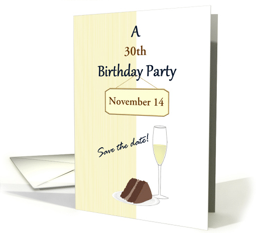 Save The Date For Age Specific Birthday Chocolate Cake... (1499470)