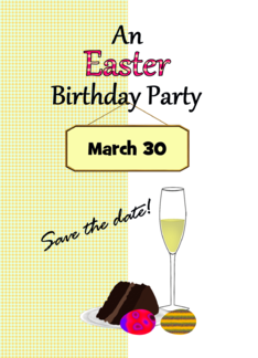 Save The Date Easter...