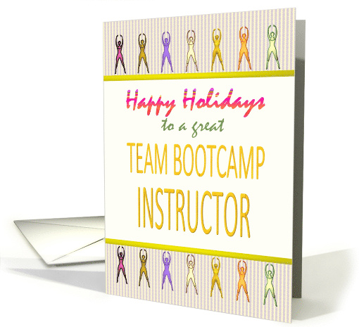 Happy Holidays Team Bootcamp Instructor Christmas card (1500754)