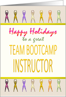 Happy Holidays Team Bootcamp Instructor Christmas card