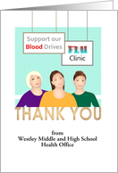 Thank You From School Health Team To Community Members Students card