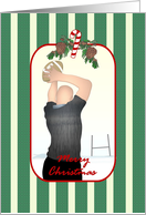 Christmas For Rugby Fan Man Throwing Rugby Ball card