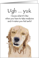 Pediatric Cancer Dog Sharing Feel Better Greeting card