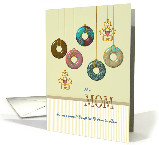 Birthday for Mom from Daughter and Son in Law Pretty Lockets card