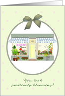 Looking positively blooming on birthday, lovely flower shop card