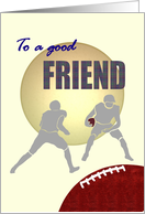 Gay Friendship Football Players card