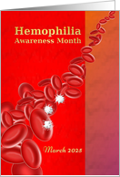 Hemophilia Awareness Month Platelets Red Blood Corpuscles card