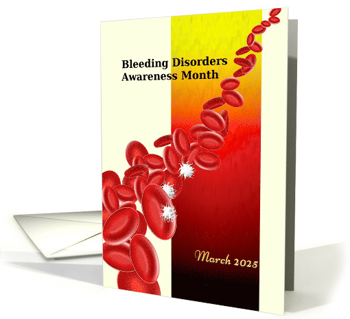 Bleeding Disorders Awareness Month Platelets Red Blood Corpuscles card