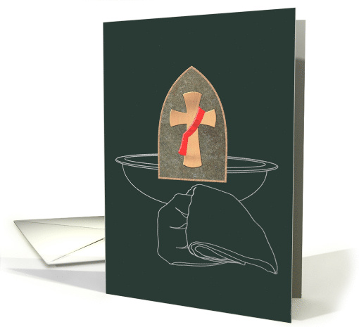 Deacon Symbols The Cross Basin And Towel card (1511712)