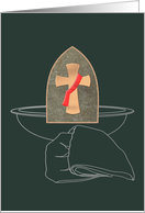 Deacon Symbols The Cross Basin And Towel card