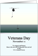 Veterans Day Veteran to Veteran Coast Guard Rescue Mission card