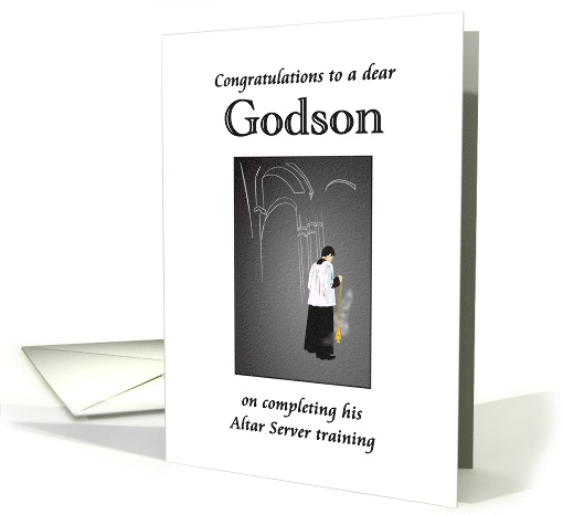 Altar Server Godson Altar Boy Performing Ritual Censing card (1511890)